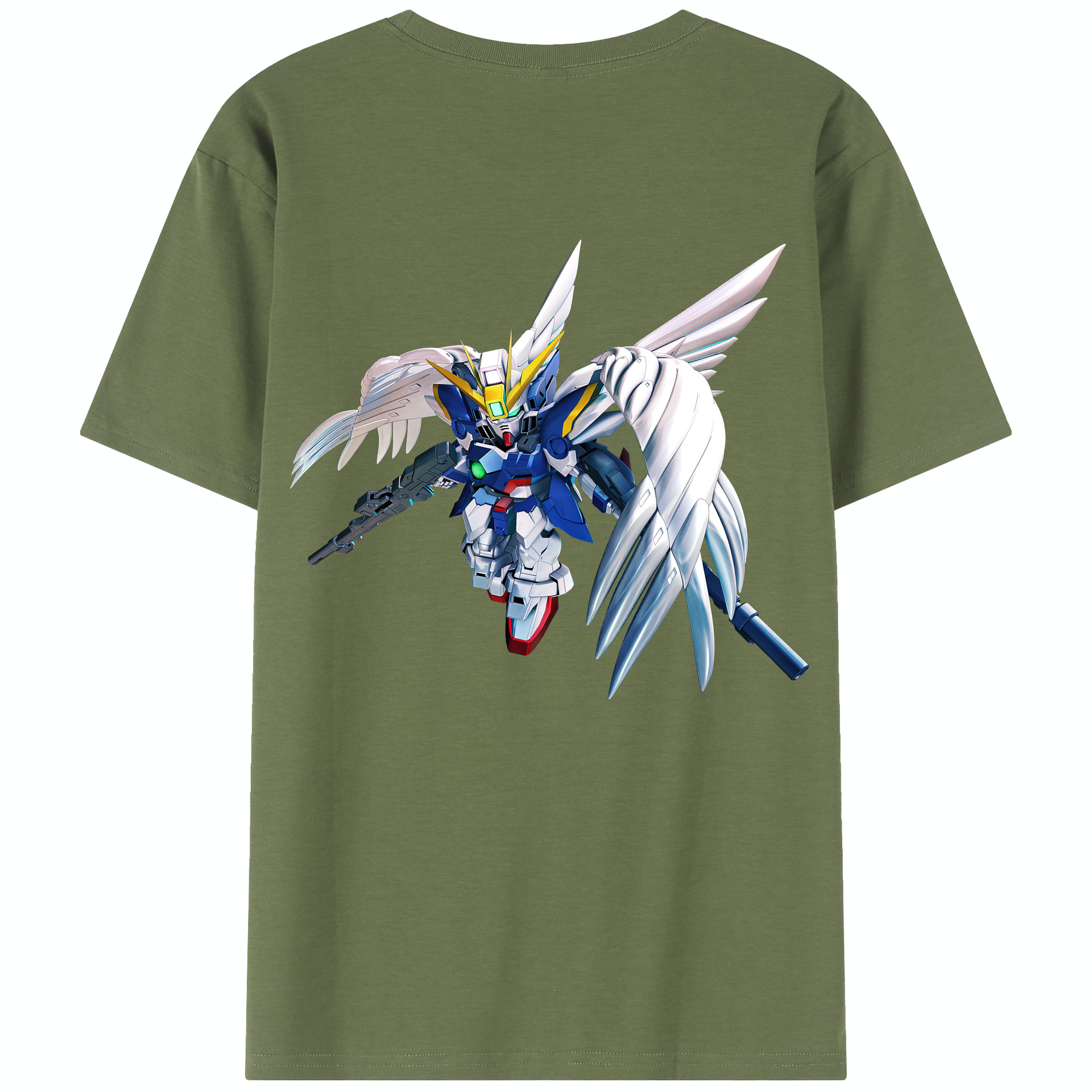 （画像用） 機動戦士ガンダム Mobile Suit Gundam 綿100％半袖Tシャツ（背面プリント）